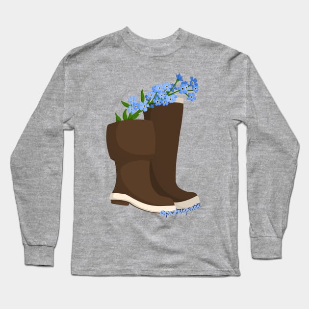 Forget Me Not Xtratuf Long Sleeve T-Shirt by Pastel.Punkk